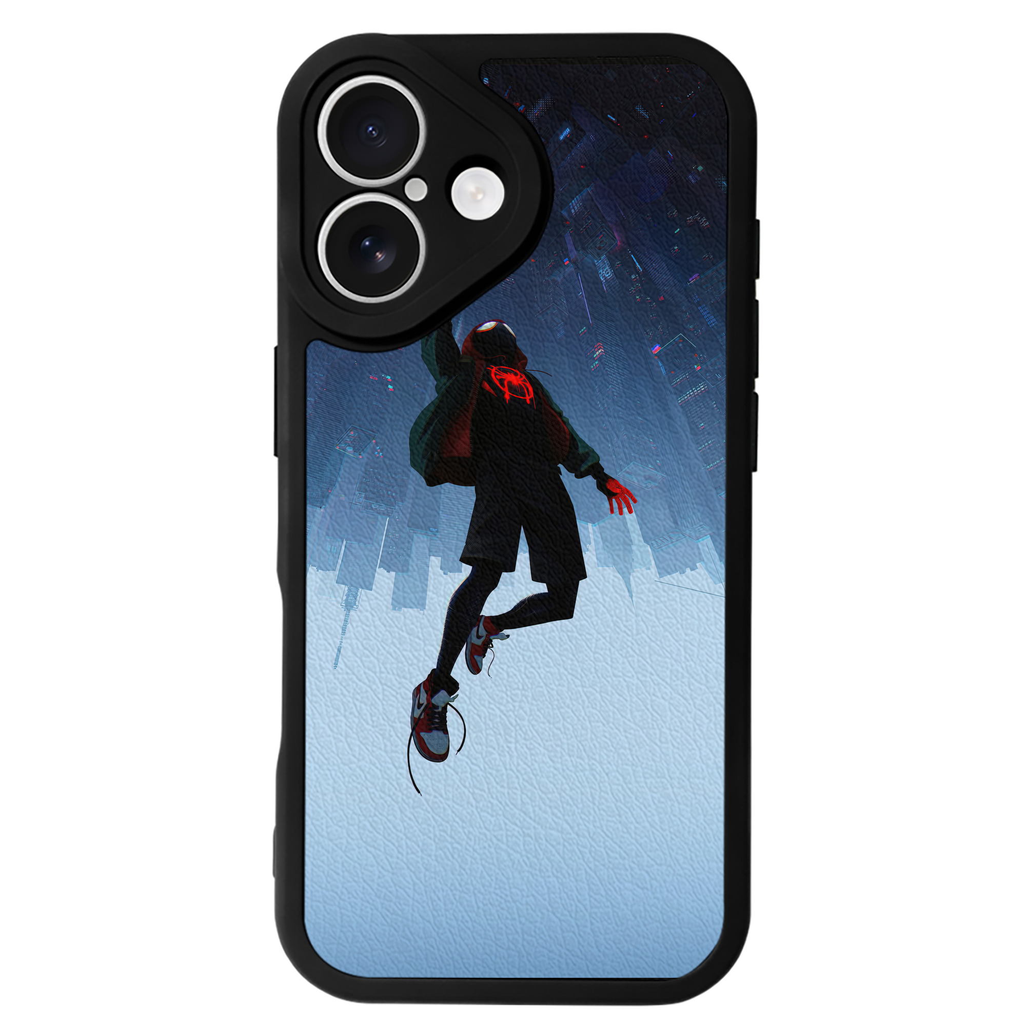 Spider Man スパイダーマン 【iPhone 16シリーズ対応】シリコンスマホケース（レザー調） 材質：シリコン